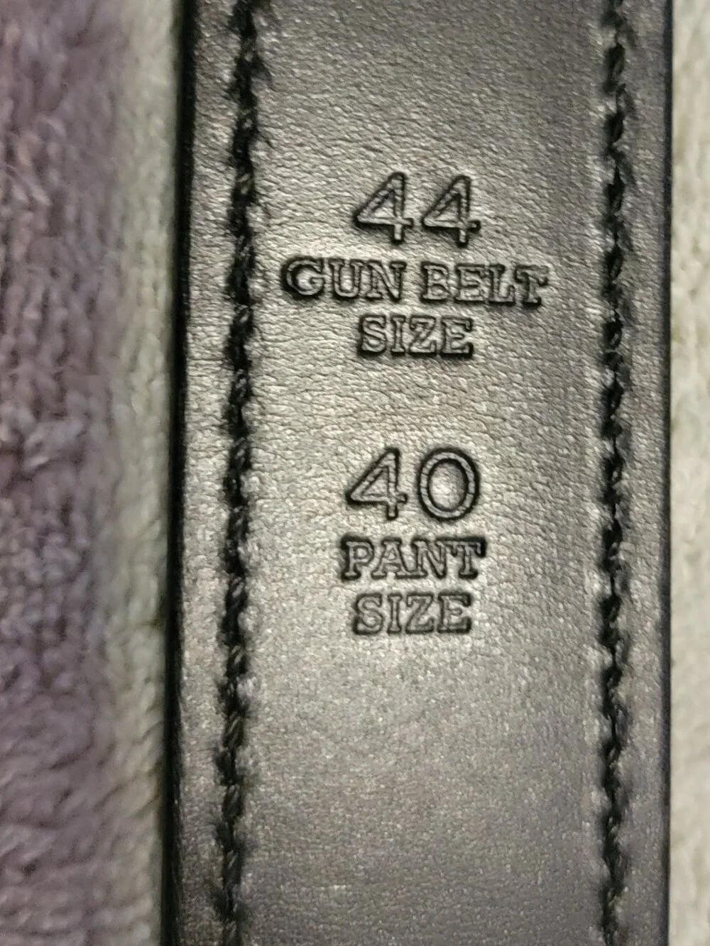 Bigfoot Gunbelts Men's Leather Belt Size 44/Pant Size 40